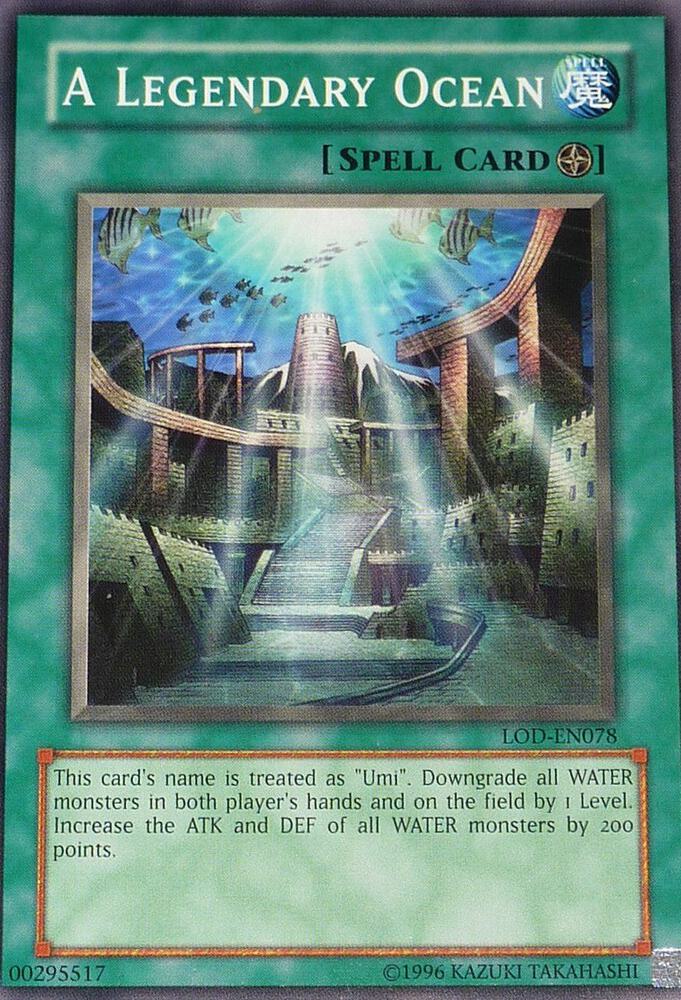 A Legendary Ocean LOD-EN078 card from Legacy of Darkness (Worldwide English)
