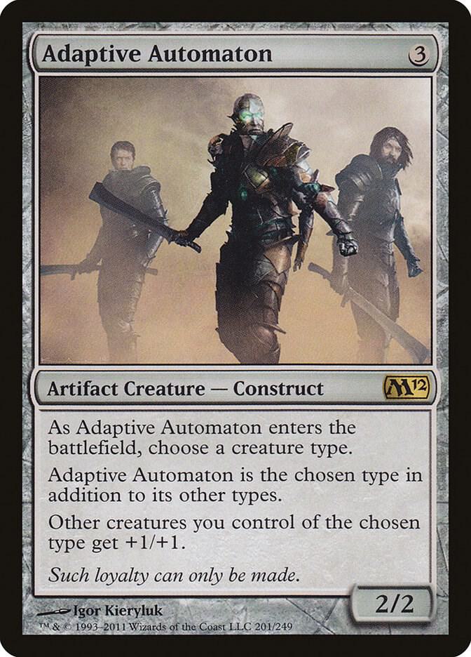 Adaptive Automaton 201 card from Magic 2012 (M12)