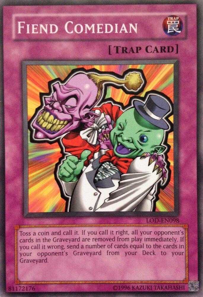 Fiend Comedian LOD-EN098 card from Legacy of Darkness (Worldwide English)