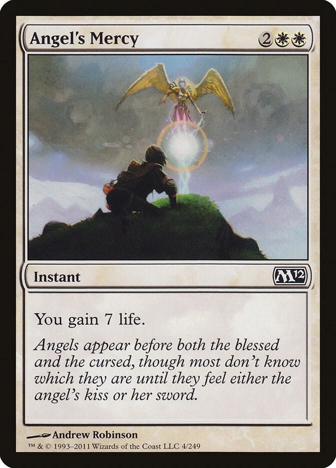 Angel's Mercy 4 card from Magic 2012 (M12)