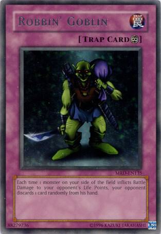 Robbin' Goblin MRD-EN135 card from Metal Raiders (Worldwide English)