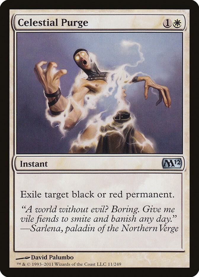 Celestial Purge 11 card from Magic 2012 (M12)