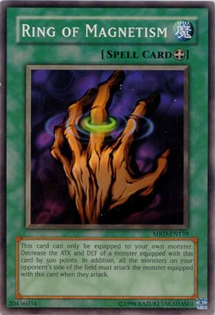 Ring of Magnetism MRD-EN139 card from Metal Raiders (Worldwide English)