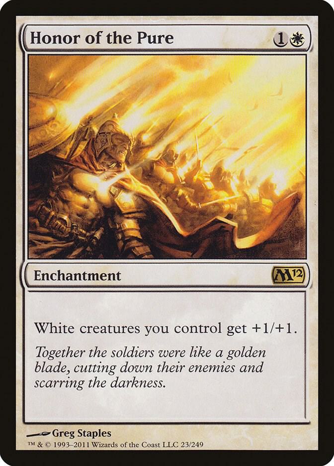 Honor of the Pure 23 card from Magic 2012 (M12)
