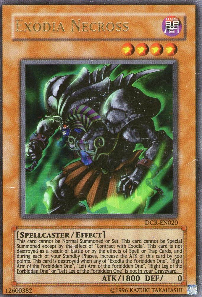 Exodia Necross DCR-EN020 card from Dark Crisis (Worldwide English)