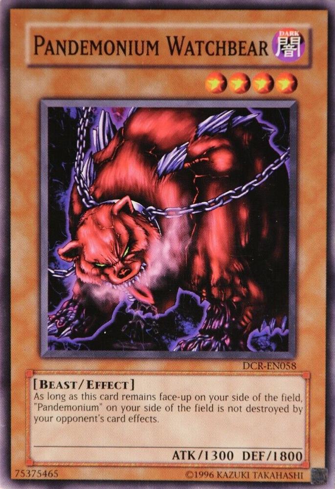 Pandemonium Watchbear DCR-EN058 card from Dark Crisis (Worldwide English)