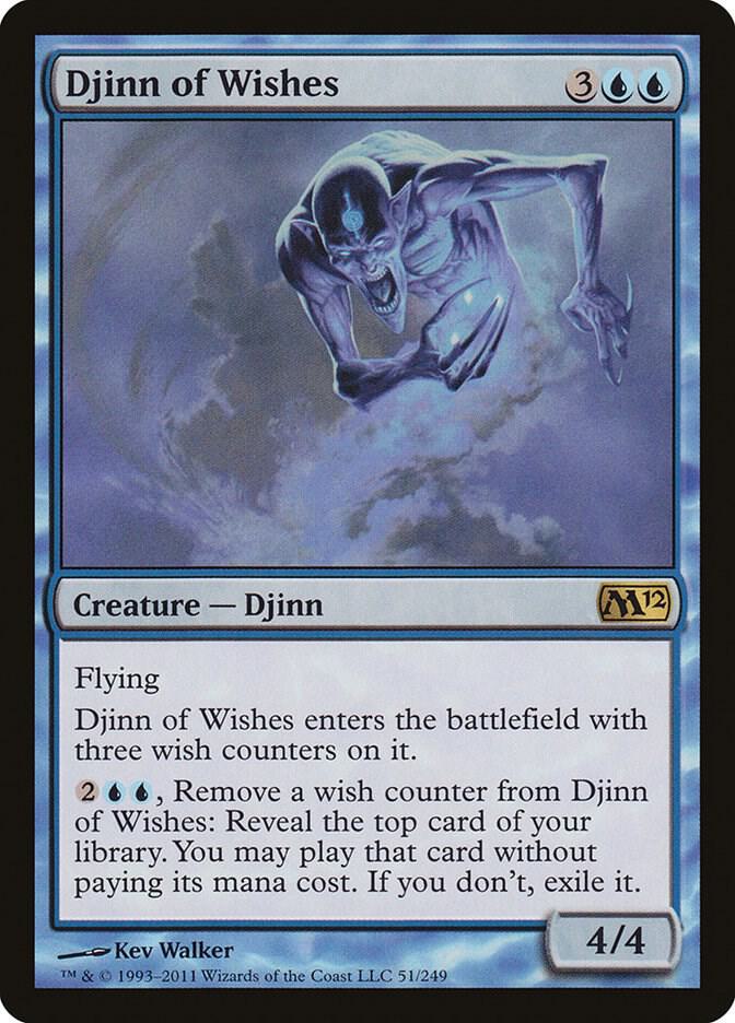 Djinn of Wishes 51 card from Magic 2012 (M12)