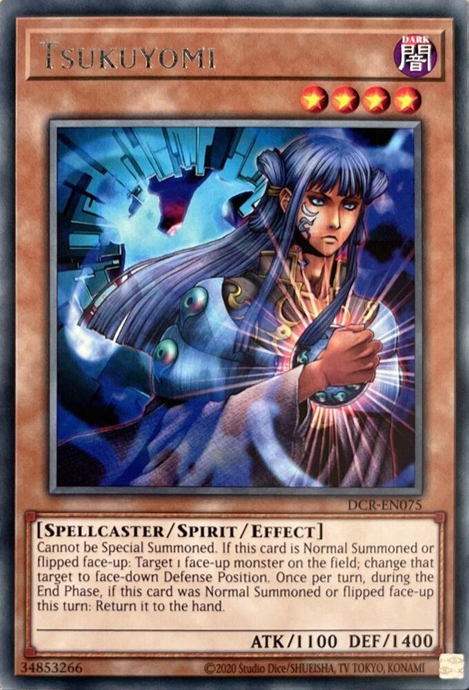 Tsukuyomi DCR-EN075 card from Dark Crisis (Worldwide English)