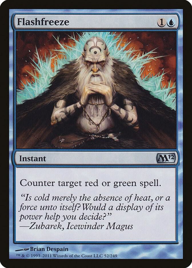 Flashfreeze 52 card from Magic 2012 (M12)