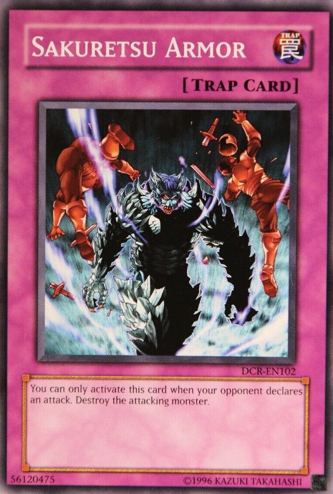 Sakuretsu Armor DCR-EN102 card from Dark Crisis (Worldwide English)