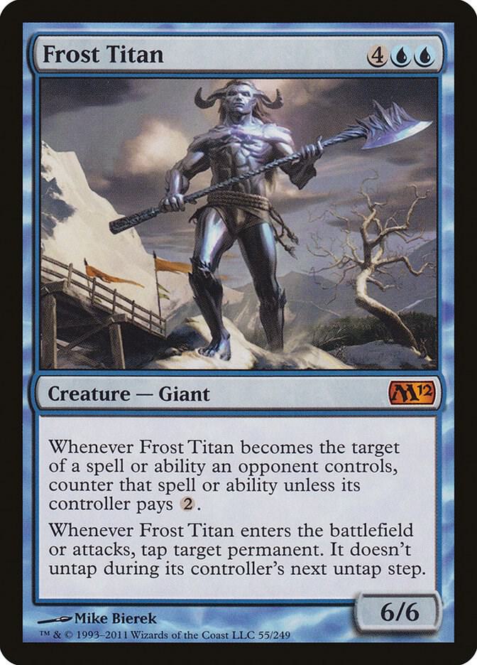 Frost Titan 55 card from Magic 2012 (M12)
