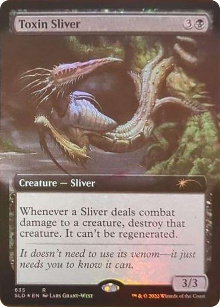 Toxin Sliver (Extended Art) 635 card from Secret Lair Drop Series