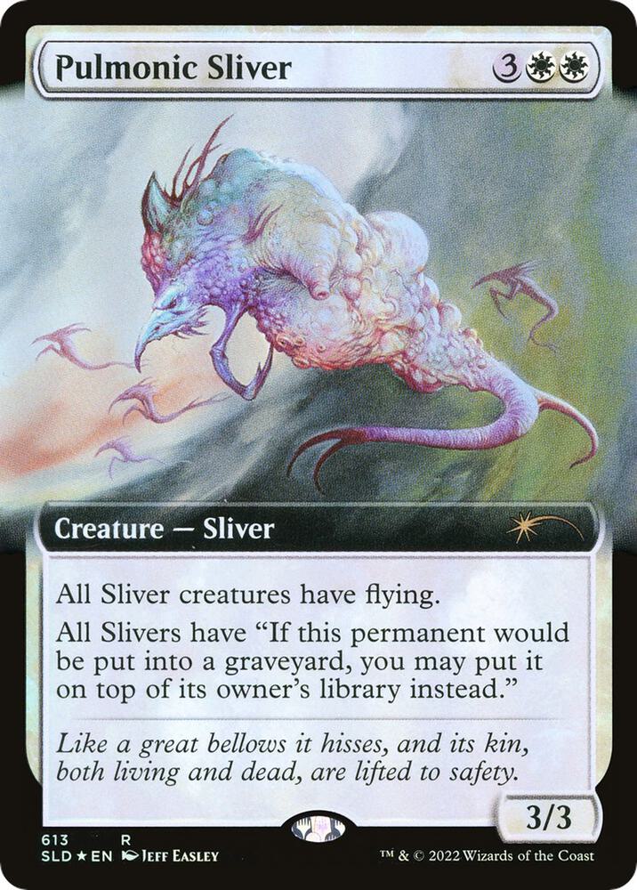 Pulmonic Sliver (Extended Art) 613 card from Secret Lair Drop Series