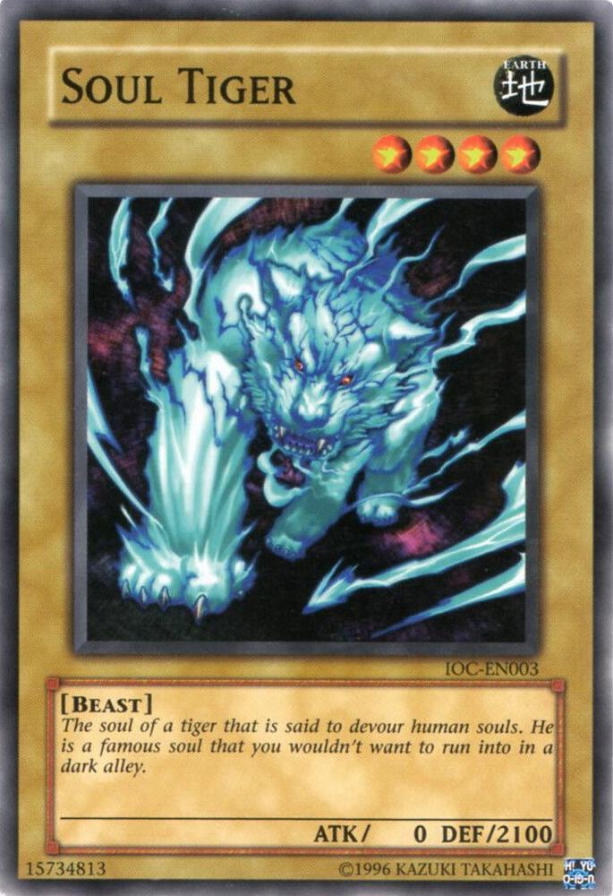Soul Tiger IOC-EN003 card from Invasion of Chaos (Worldwide English)