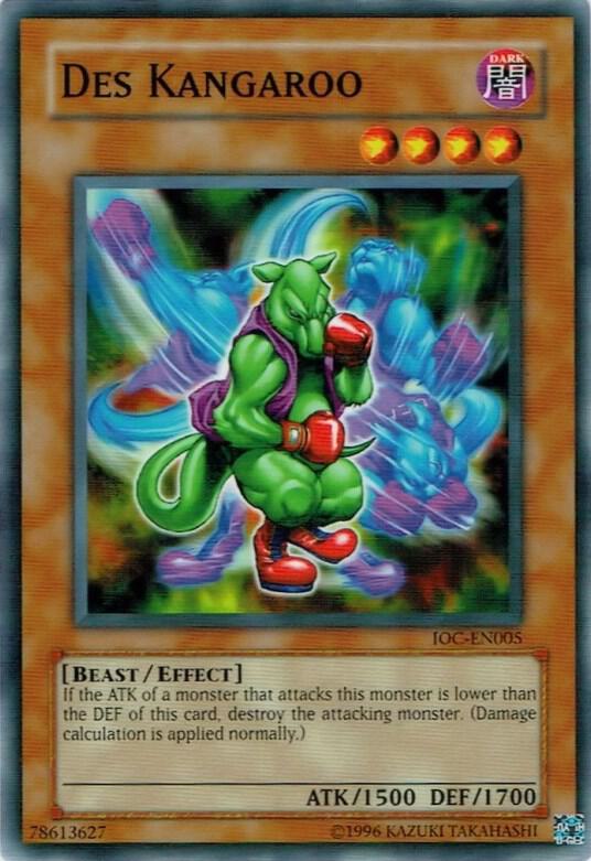 Des Kangaroo IOC-EN005 card from Invasion of Chaos (Worldwide English)
