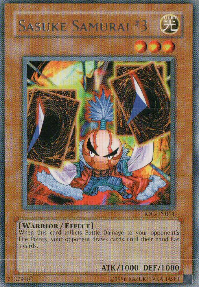 Sasuke Samurai #3 IOC-EN011 card from Invasion of Chaos (Worldwide English)