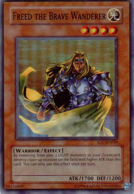 Freed the Brave Wanderer IOC-EN014 card from Invasion of Chaos (Worldwide English)