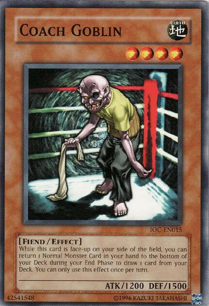 Coach Goblin IOC-EN015 card from Invasion of Chaos (Worldwide English)