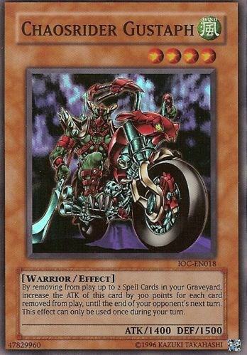 Chaosrider Gustaph IOC-EN018 card from Invasion of Chaos (Worldwide English)