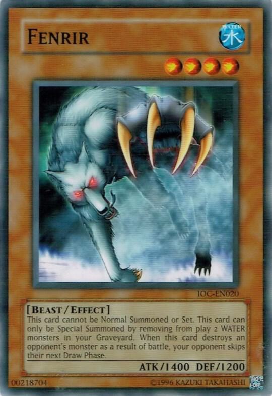 Fenrir IOC-EN020 card from Invasion of Chaos (Worldwide English)
