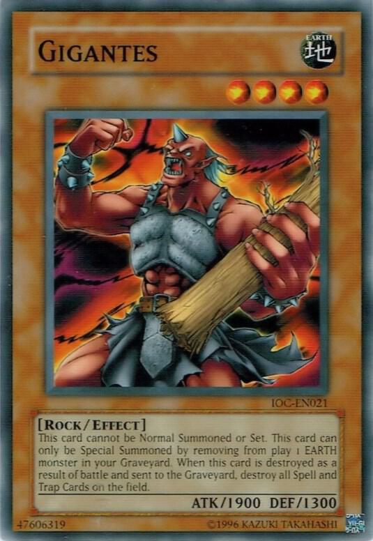 Gigantes IOC-EN021 card from Invasion of Chaos (Worldwide English)