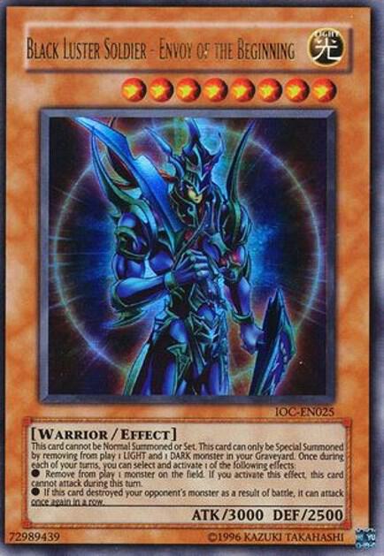 Black Luster Soldier - Envoy of the Beginning IOC-EN025 card from Invasion of Chaos (Worldwide English)