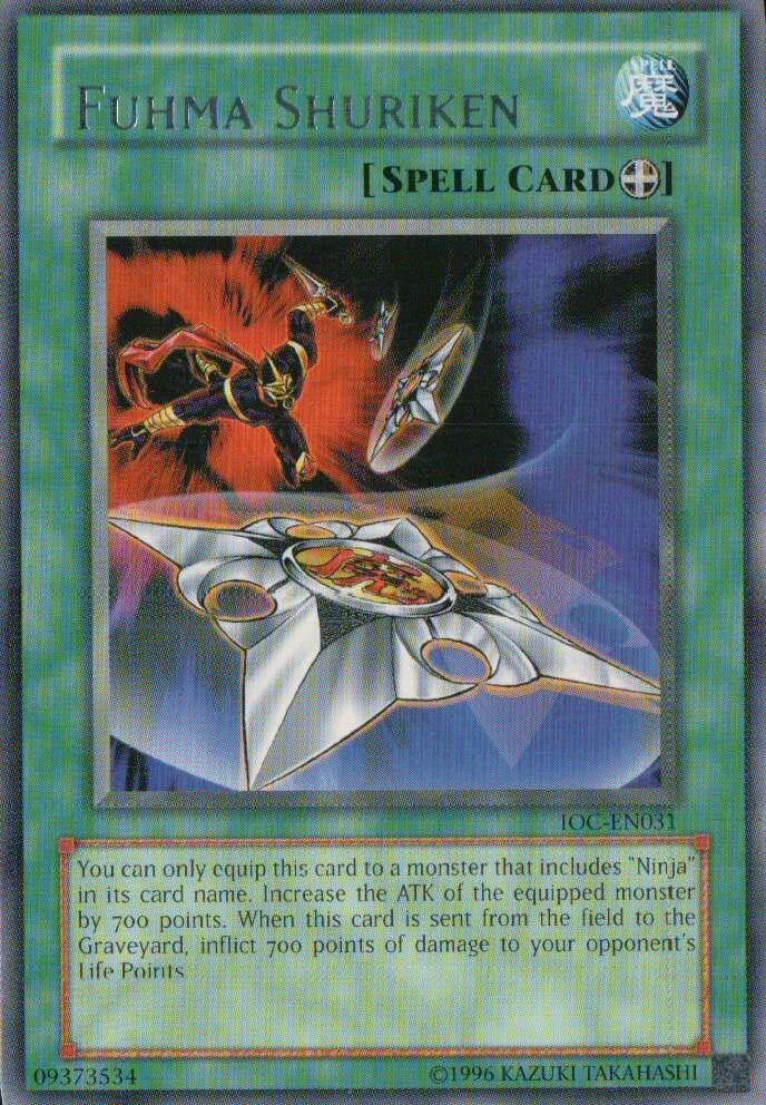 Fuhma Shuriken IOC-EN031 card from Invasion of Chaos (Worldwide English)