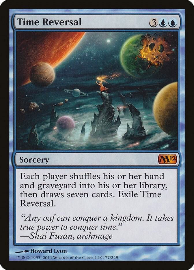 Time Reversal 77 card from Magic 2012 (M12)