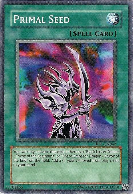 Primal Seed IOC-EN042 card from Invasion of Chaos (Worldwide English)