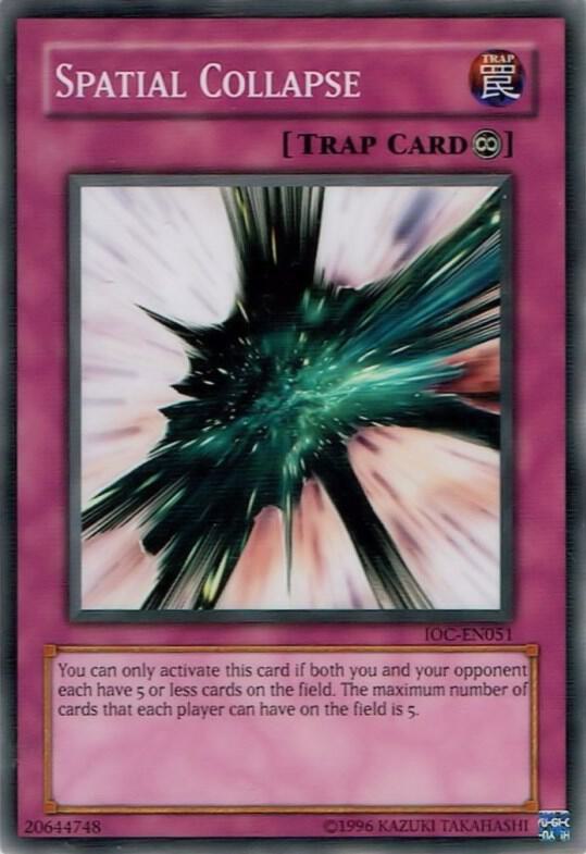 Spatial Collapse IOC-EN051 card from Invasion of Chaos (Worldwide English)
