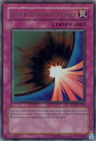 Dark Mirror Force IOC-EN054 card from Invasion of Chaos (Worldwide English)