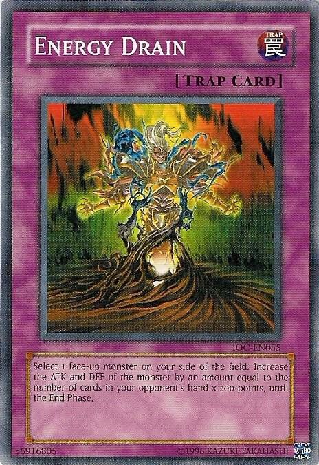 Energy Drain IOC-EN055 card from Invasion of Chaos (Worldwide English)