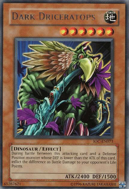 Dark Driceratops IOC-EN073 card from Invasion of Chaos (Worldwide English)