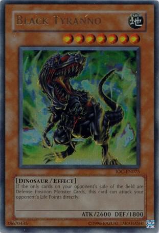 Black Tyranno IOC-EN075 card from Invasion of Chaos (Worldwide English)