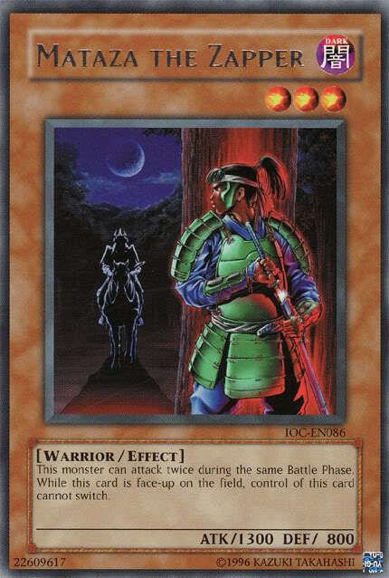 Mataza the Zapper IOC-EN086 card from Invasion of Chaos (Worldwide English)