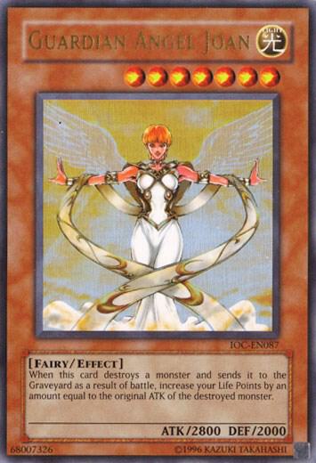 Guardian Angel Joan IOC-EN087 card from Invasion of Chaos (Worldwide English)