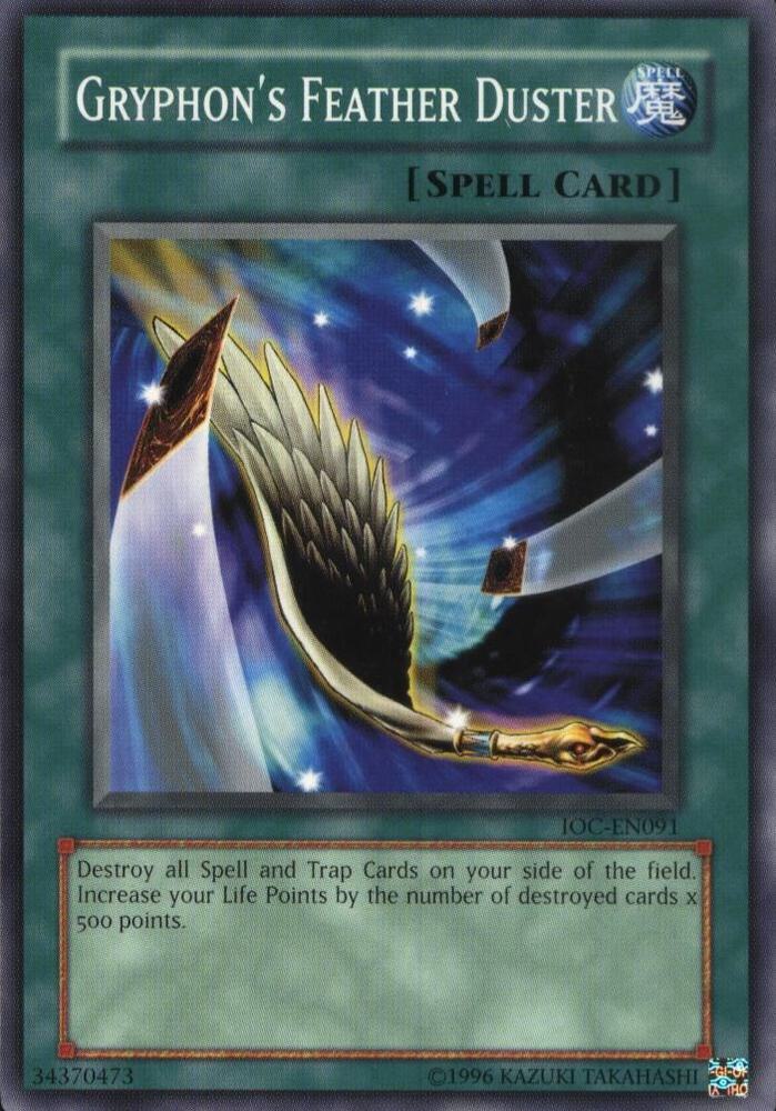 Gryphon's Feather Duster IOC-EN091 card from Invasion of Chaos (Worldwide English)