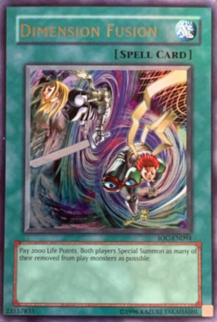 Dimension Fusion IOC-EN094 card from Invasion of Chaos (Worldwide English)