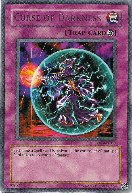 Curse of Darkness IOC-EN106 card from Invasion of Chaos (Worldwide English)