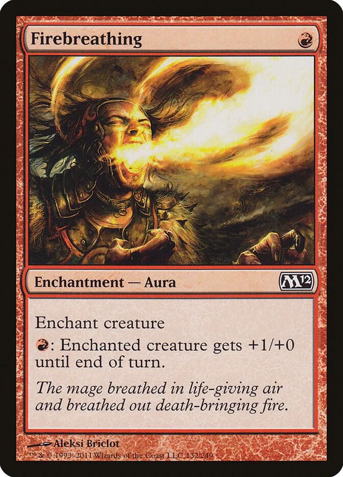 Firebreathing 132 card from Magic 2012 (M12)