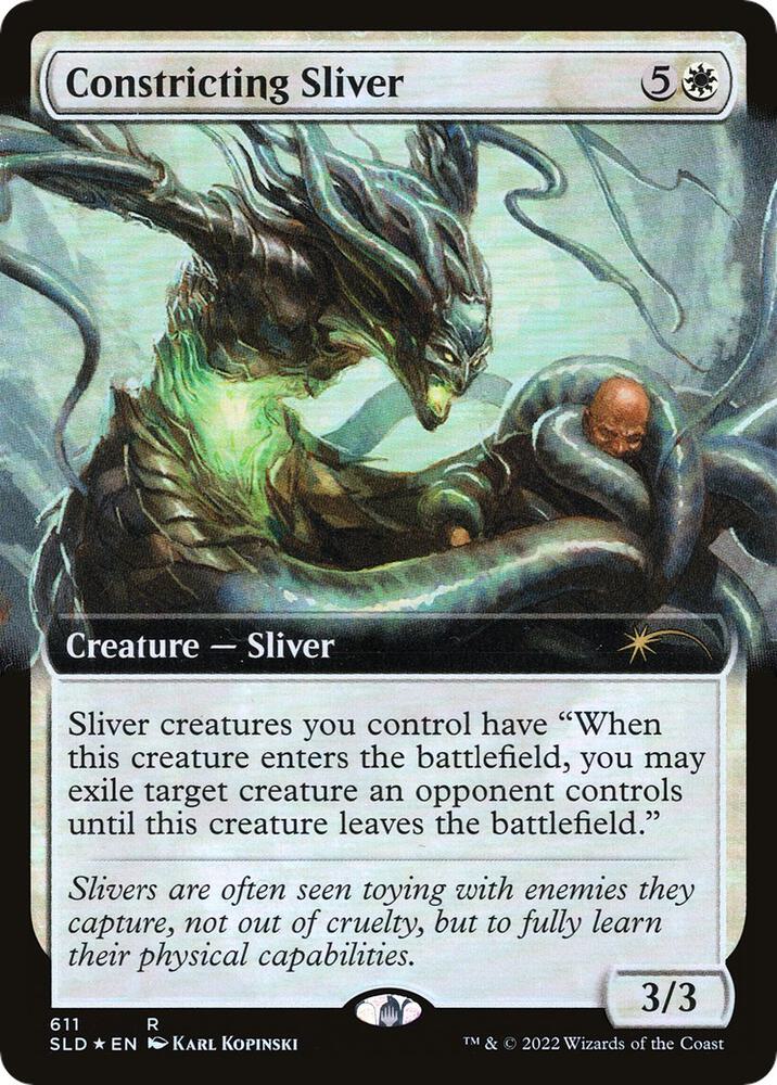 Constricting Sliver (Extended Art) 611 card from Secret Lair Drop Series