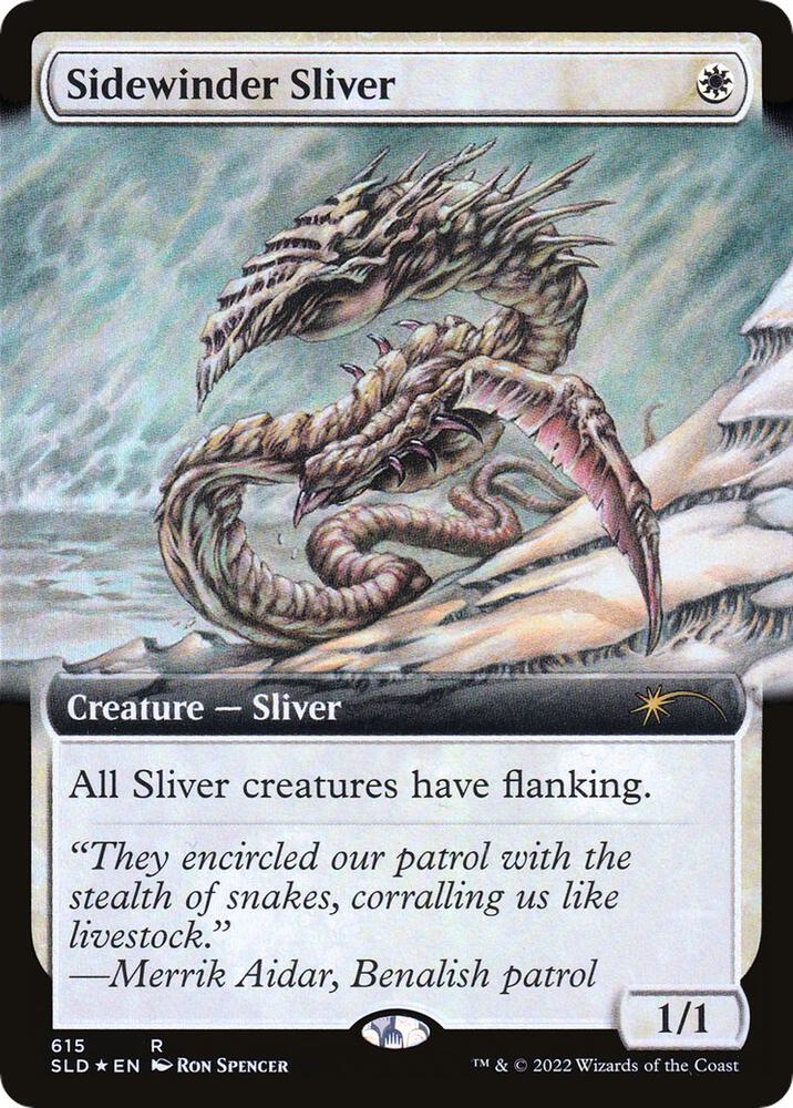 Sidewinder Sliver (Extended Art) 615 card from Secret Lair Drop Series