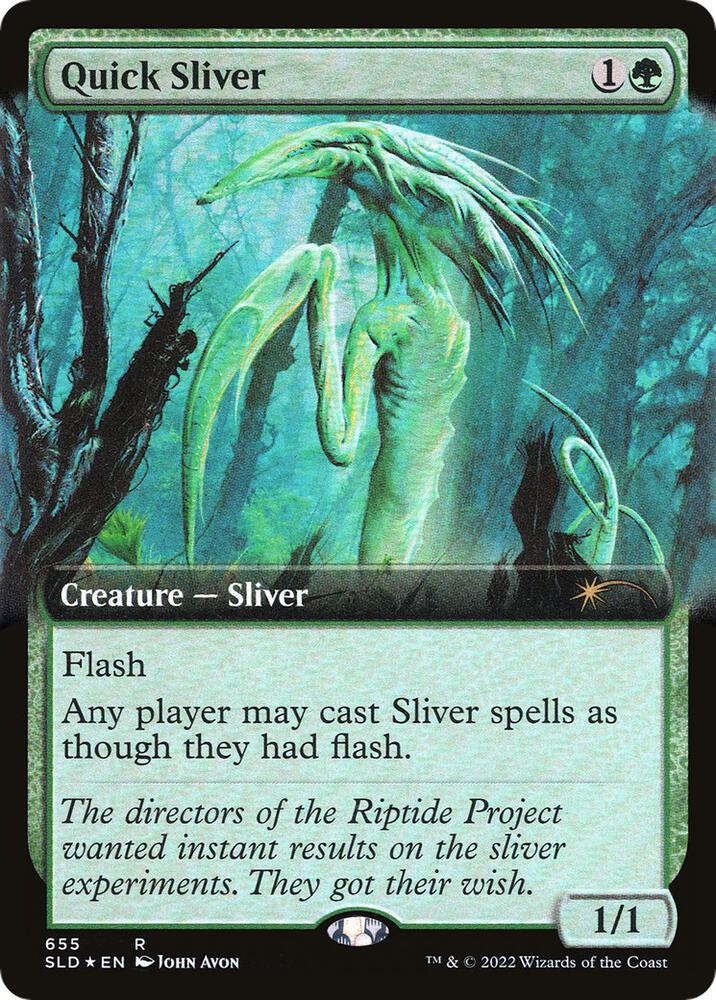 Quick Sliver (Extended Art) 655 card from Secret Lair Drop Series