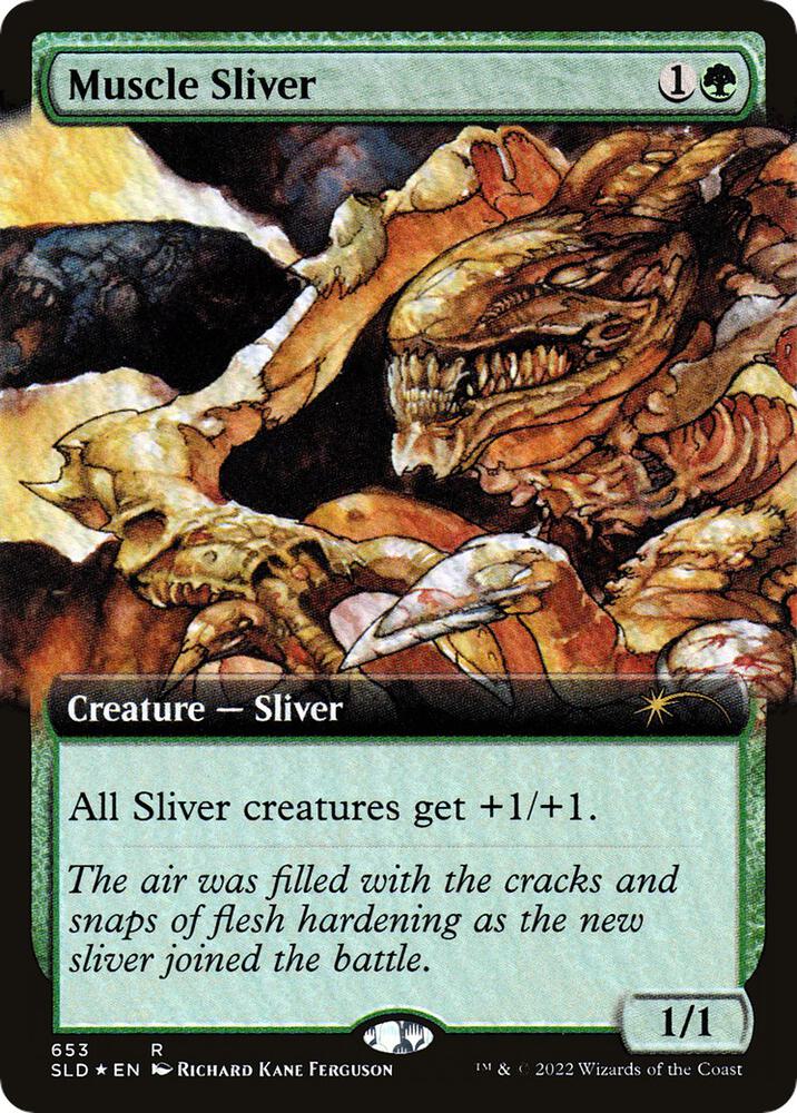 Muscle Sliver (Extended Art) 653 card from Secret Lair Drop Series