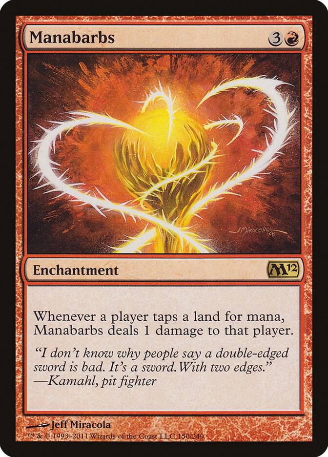 Manabarbs 150 card from Magic 2012 (M12)