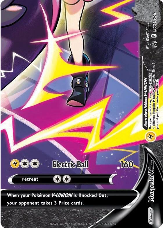 Morpeko V-Union SWSH290 card from SWSH: Sword & Shield Promo Cards