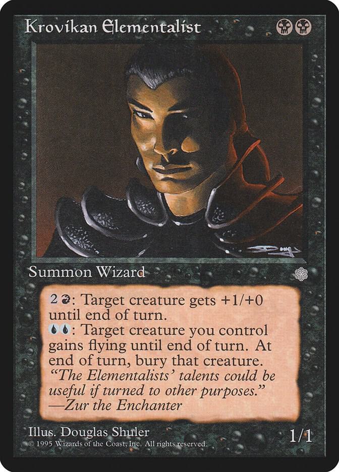 Krovikan Elementalist card from Ice Age