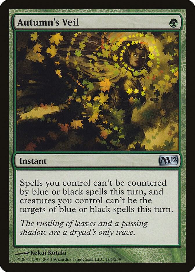 Autumn's Veil 164 card from Magic 2012 (M12)