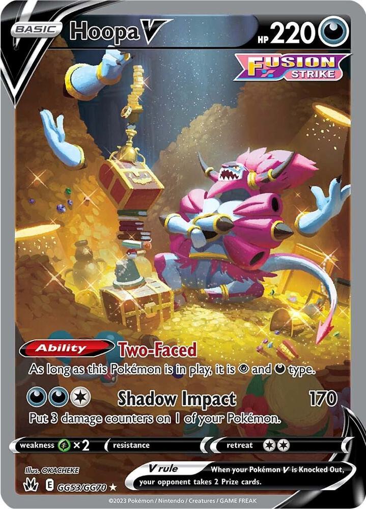 Hoopa V GG53/GG70 card from Crown Zenith: Galarian Gallery