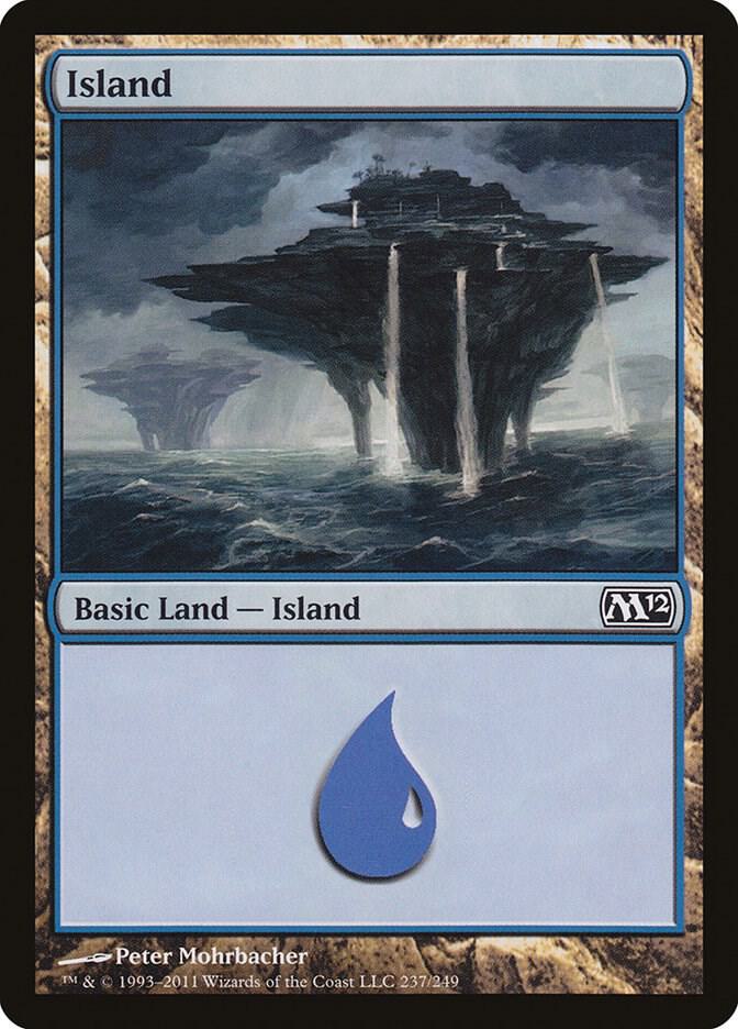 Island 237 card from Magic 2012 (M12)